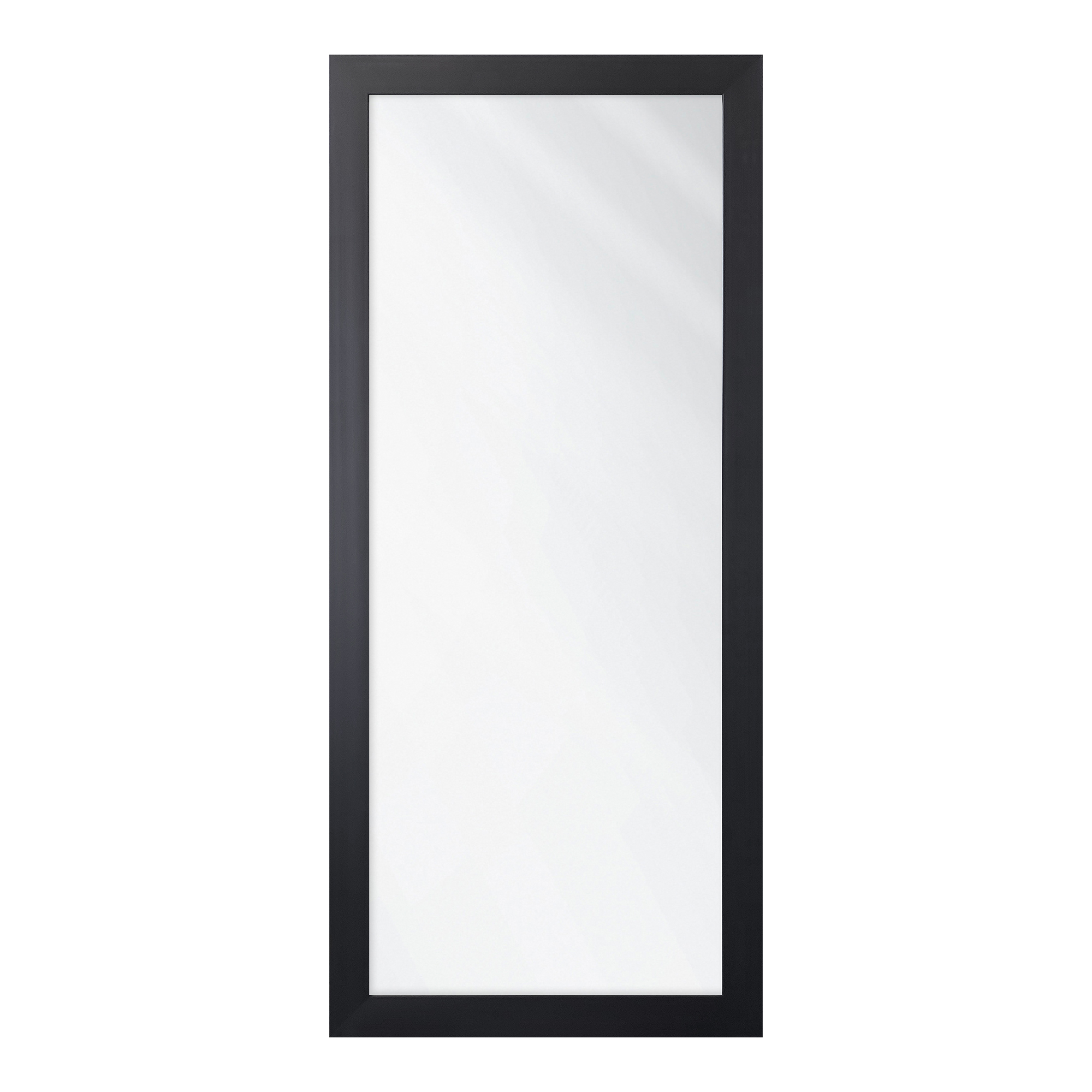Lustro w Czarnej Ramie Slim Mat 47,5x107,5 cm