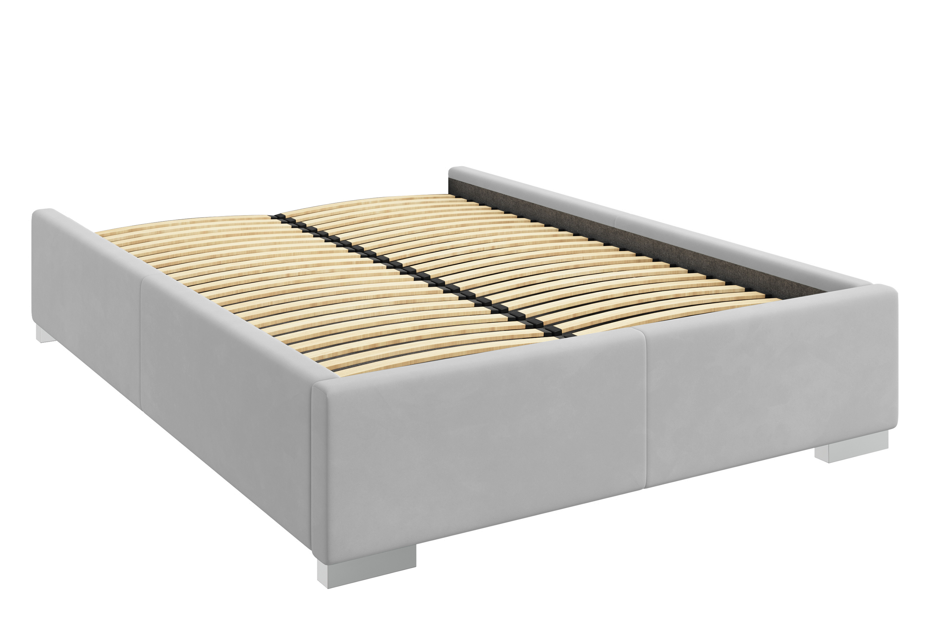 Rama Łóżka Jasnoszara ze Stelażem Fibi Full GR. 8 140x200