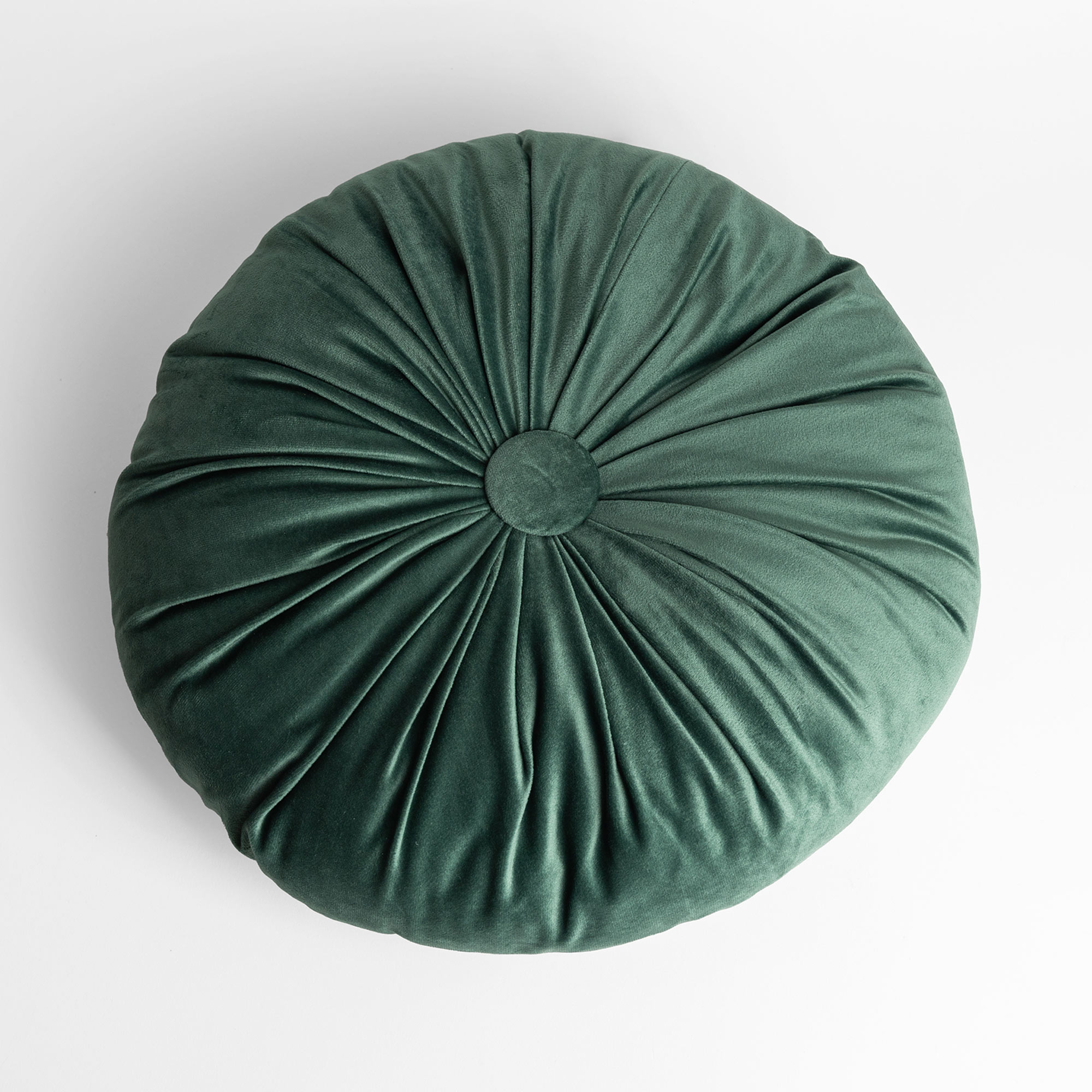 Poduszka Dekoracyjna Okrągła Ciemnozielona Selma 40 cm