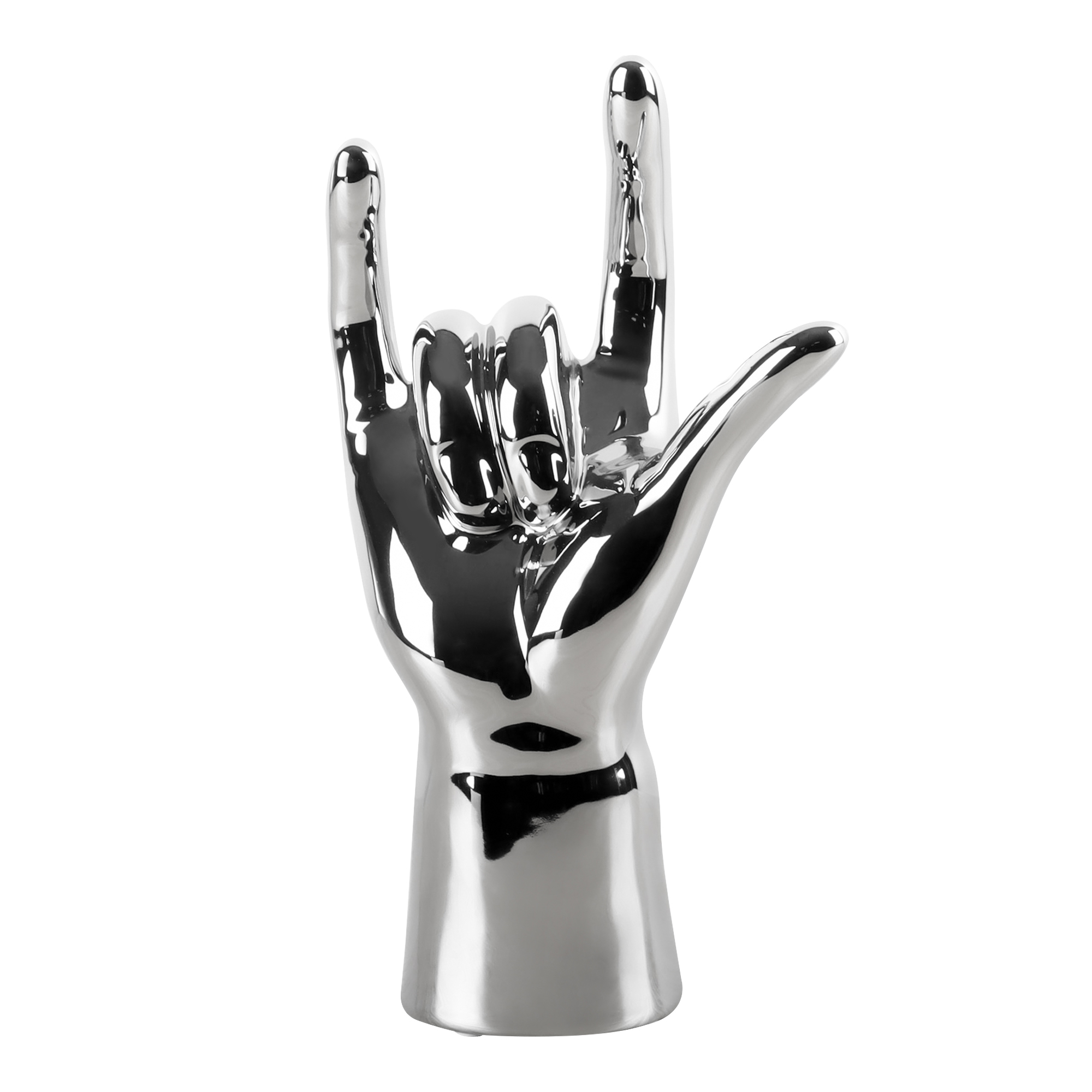 Dekoracja Ręka Srebrna 25 cm