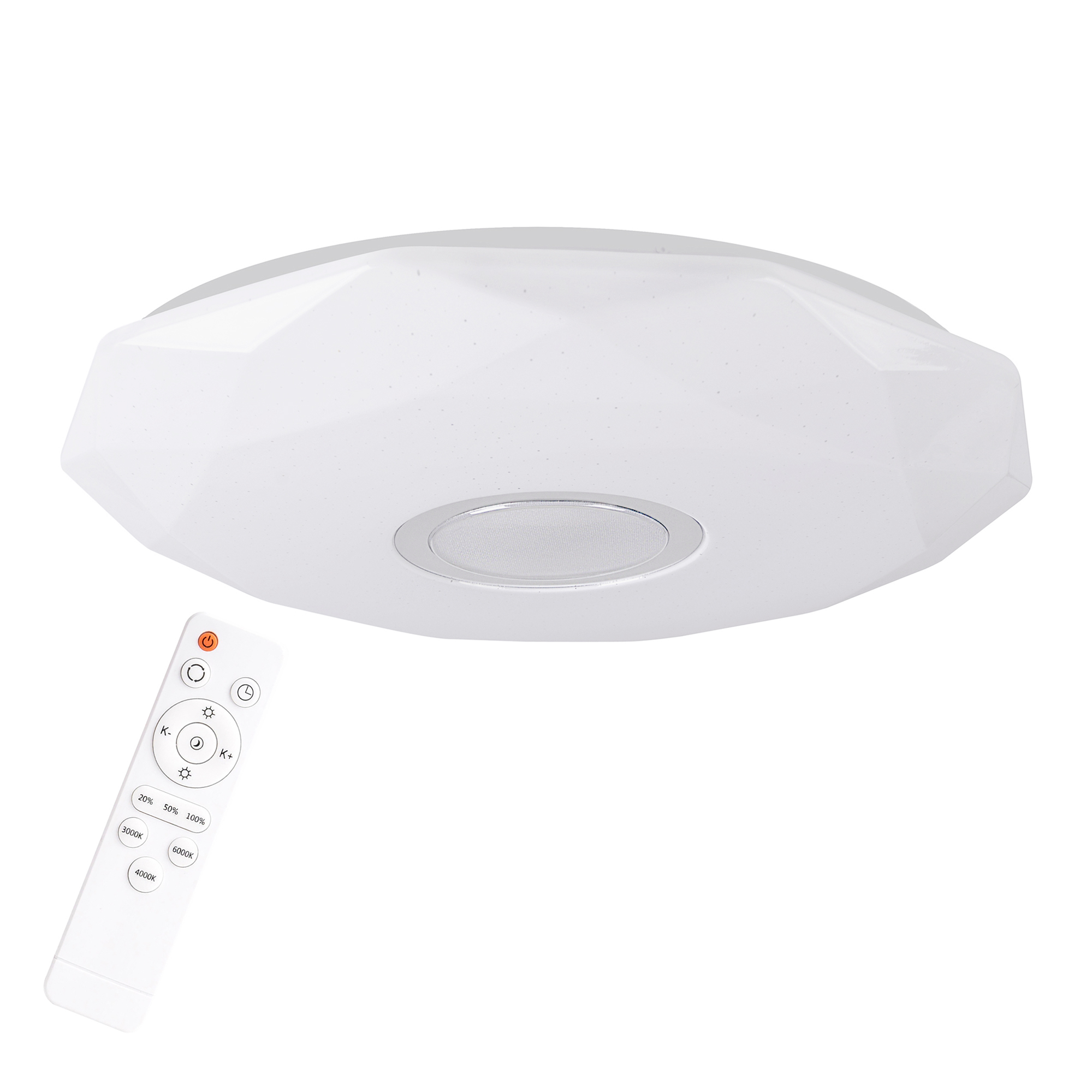Plafon Biały Led 68w Diamond 50 cm z Pilotem