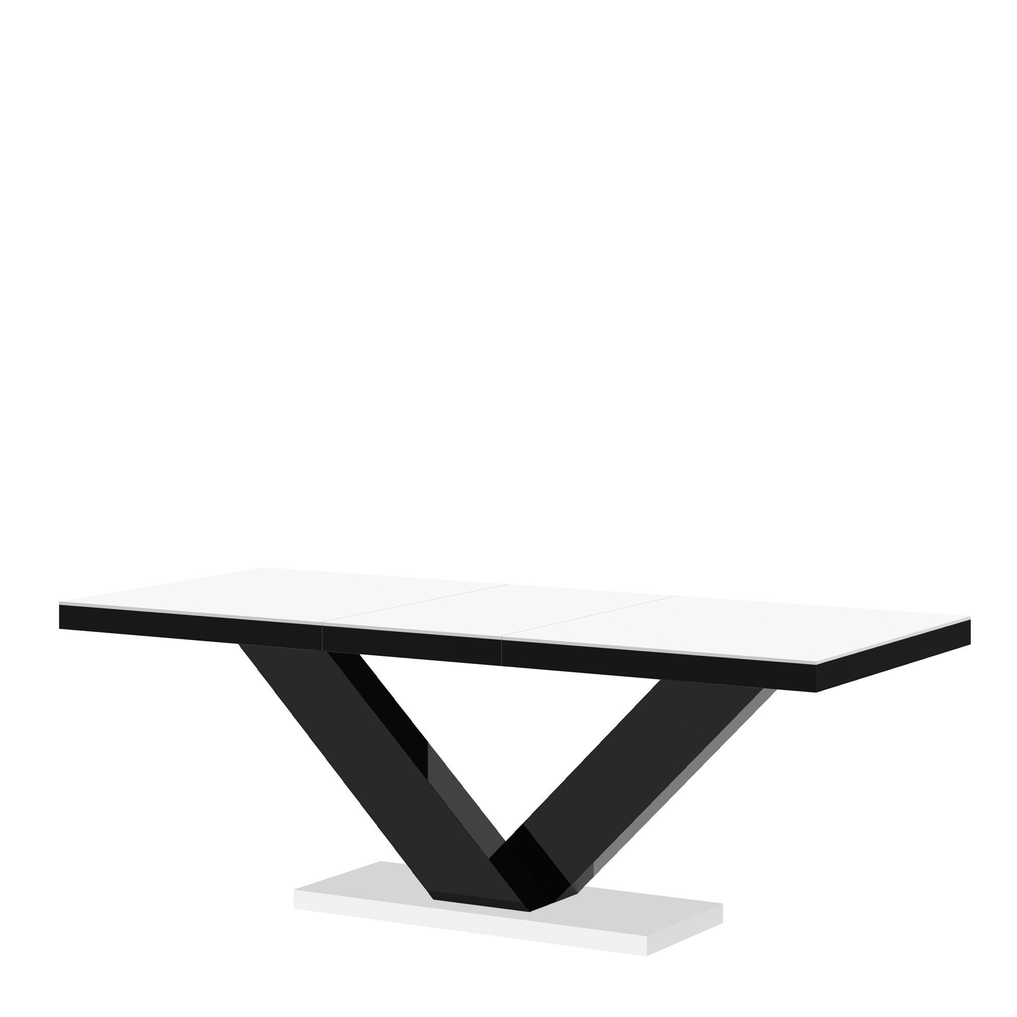 Stół Rozkładany Victoria Mat Czarny / Biały