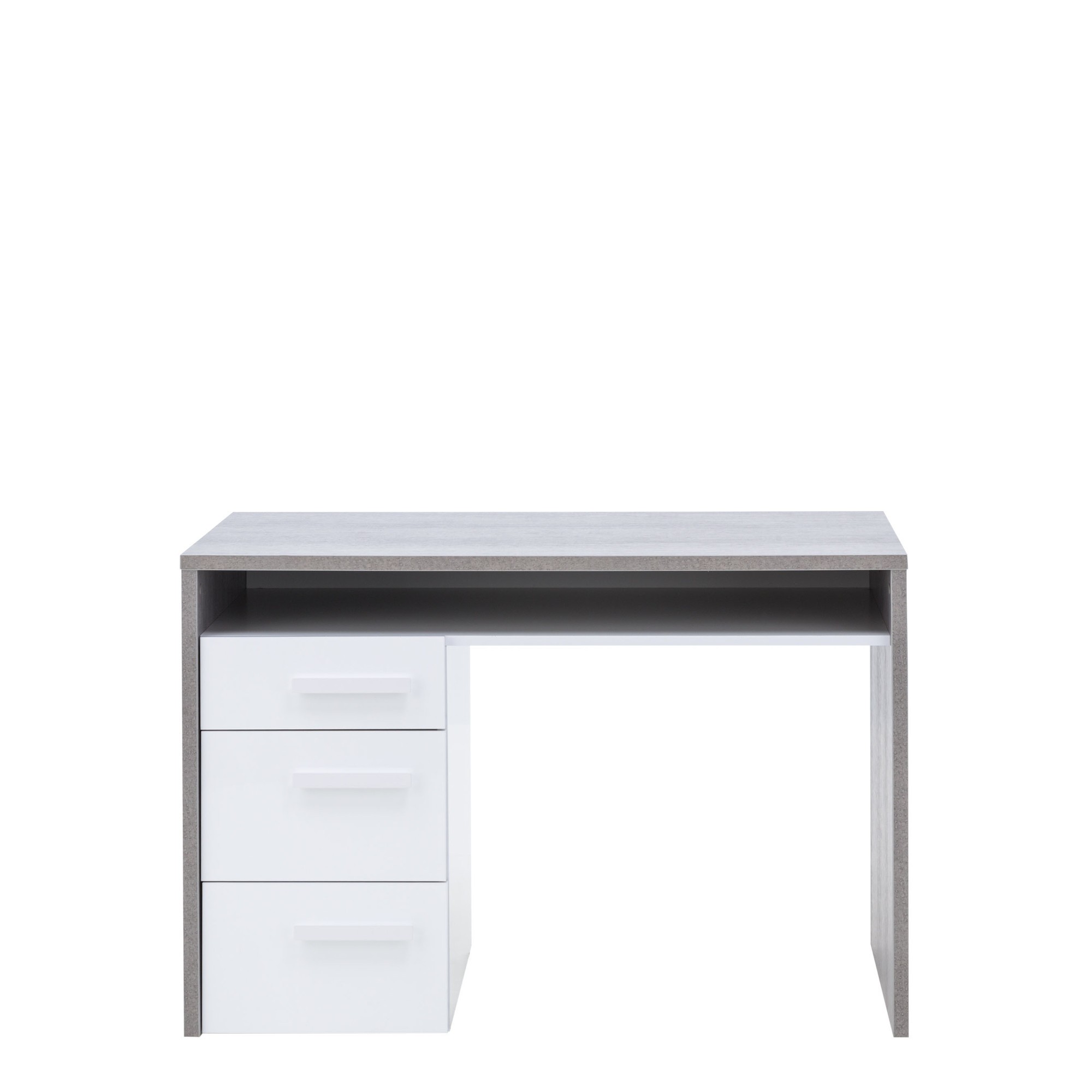 Biurko z Szufladami Szary Blat MI Piace