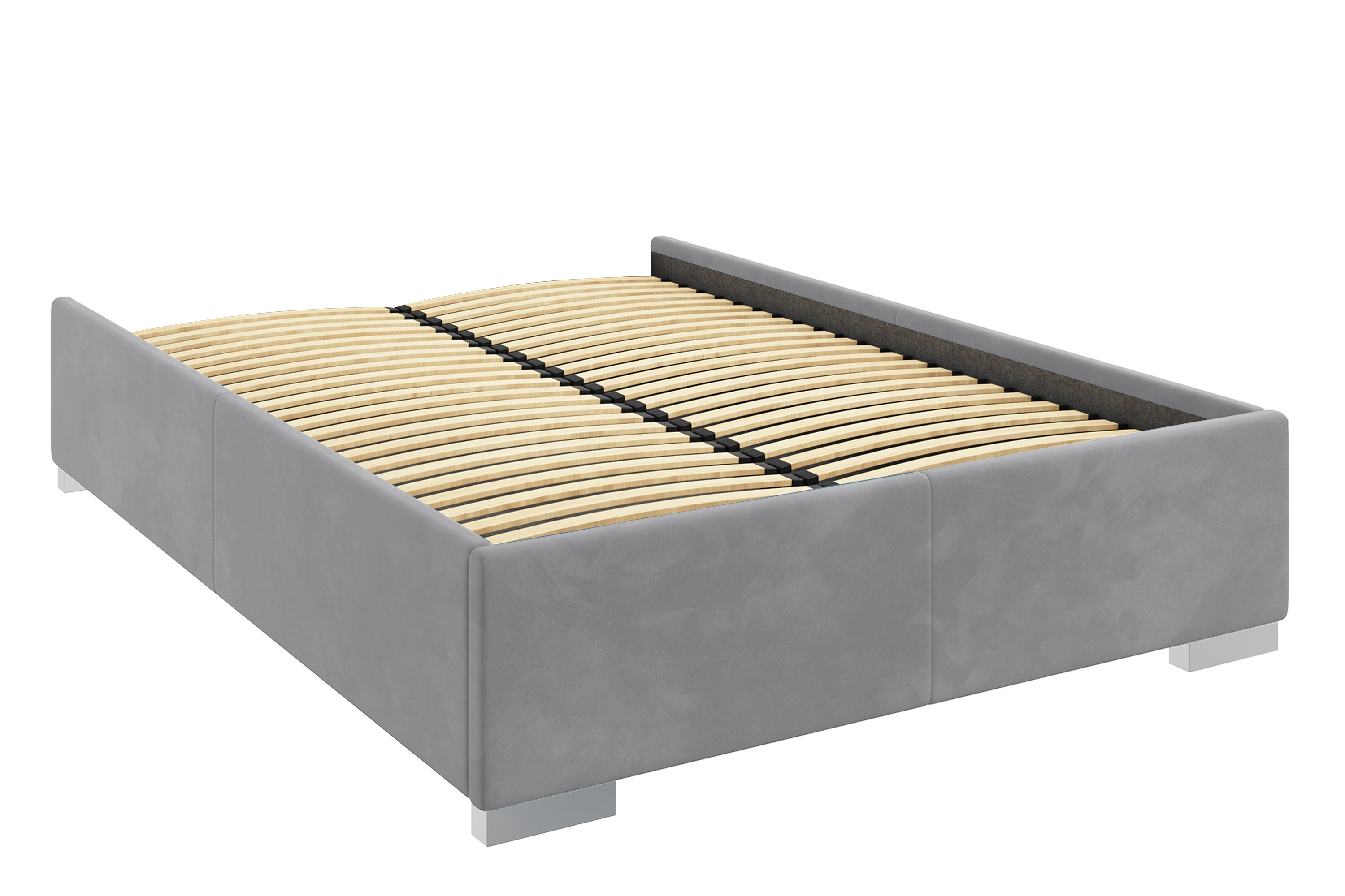 Rama Łóżka ze Stelażem Fibi Full GR. 8 140x200, Platynowy