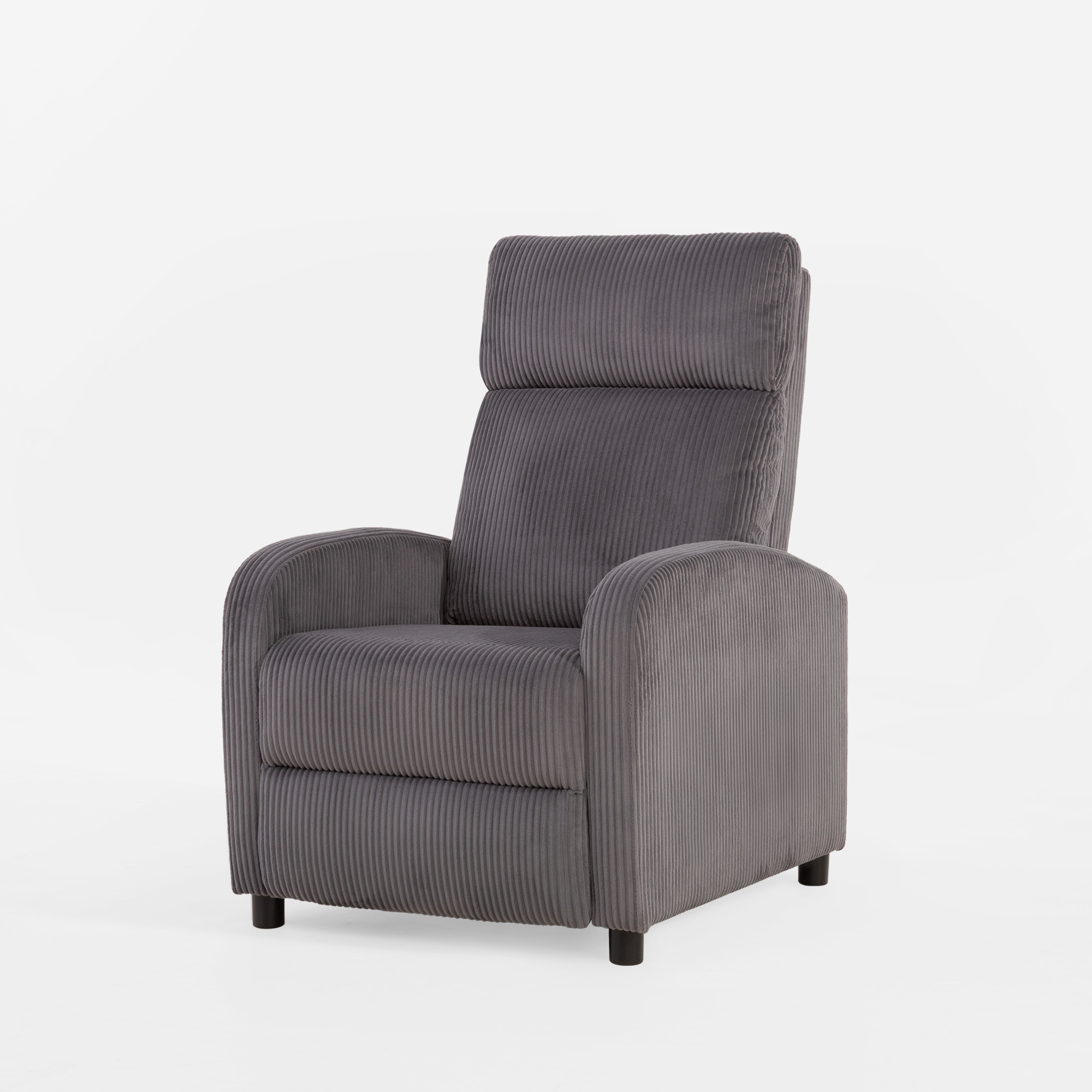 Fotel z funkcją relaks ciemnoszary BUMIO