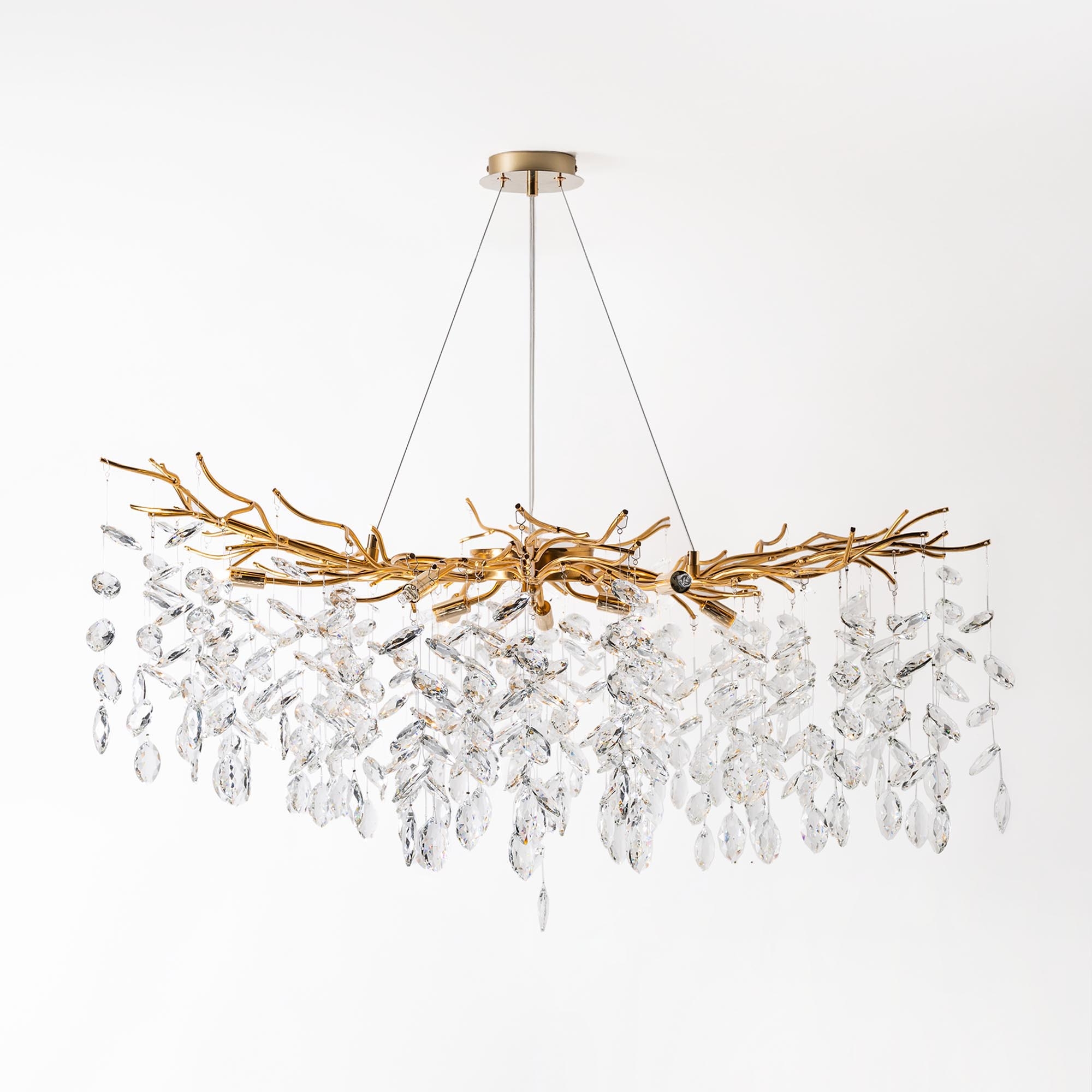 アイケア Cindy Lampa wisząca glamour złota CINDY fi100 cm - Agata