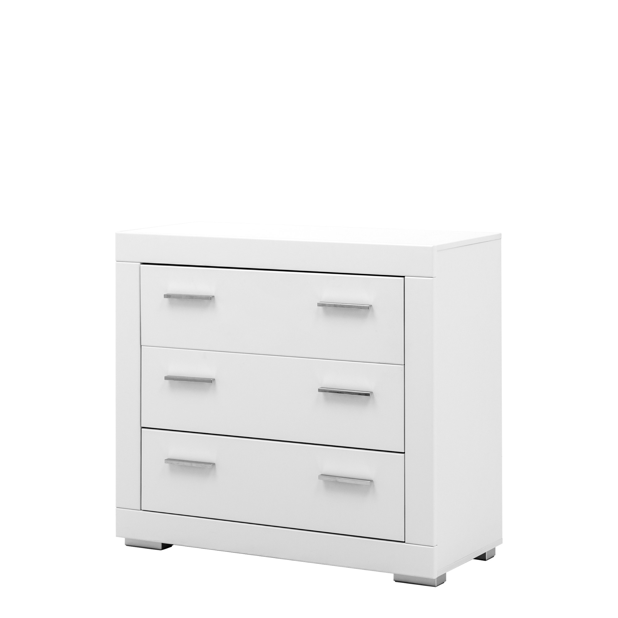 Komoda Biała z 3 Szufladami Snow