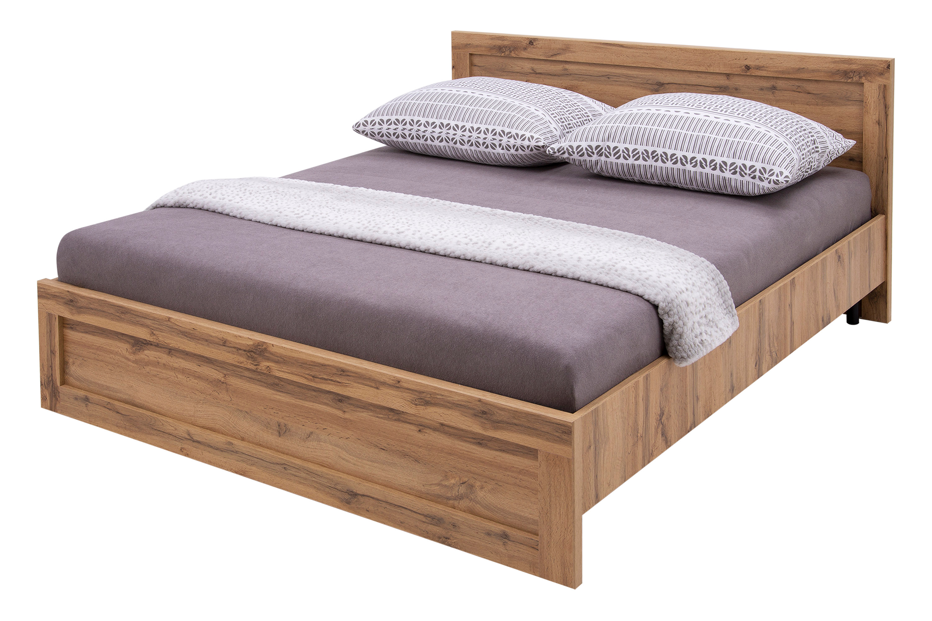 Łóżko Rustykalne ze Stelażem Mortiz 180x200 cm