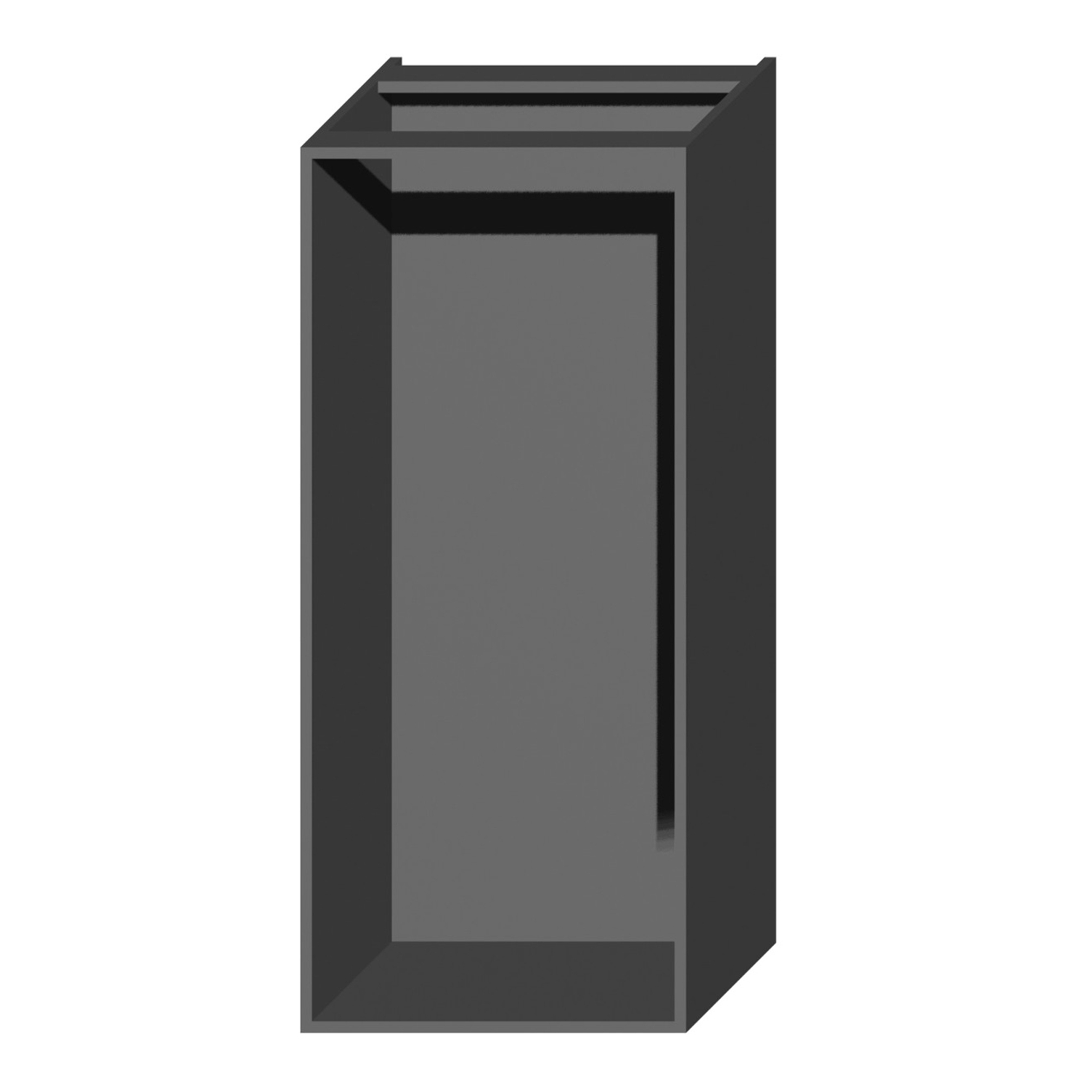 Korpus Słupek Qubik 60x137,8 Grafitowy