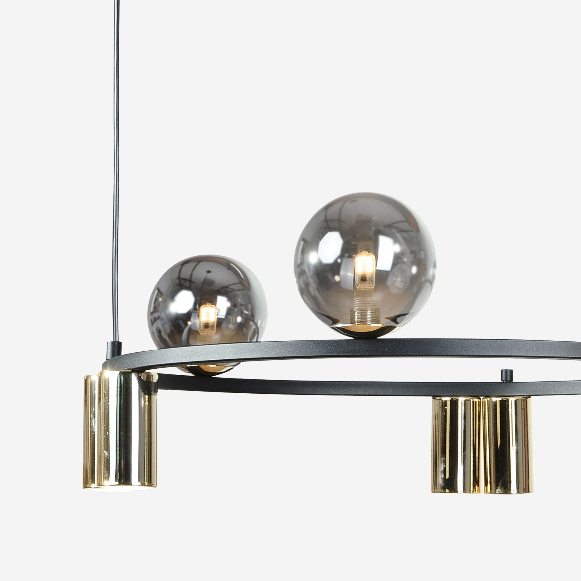 rima　0226 0220Z-H02-06 AXEL 9 LAMPA WISZĄCA CZARNY/ZŁOTY/BLACK/GOLD