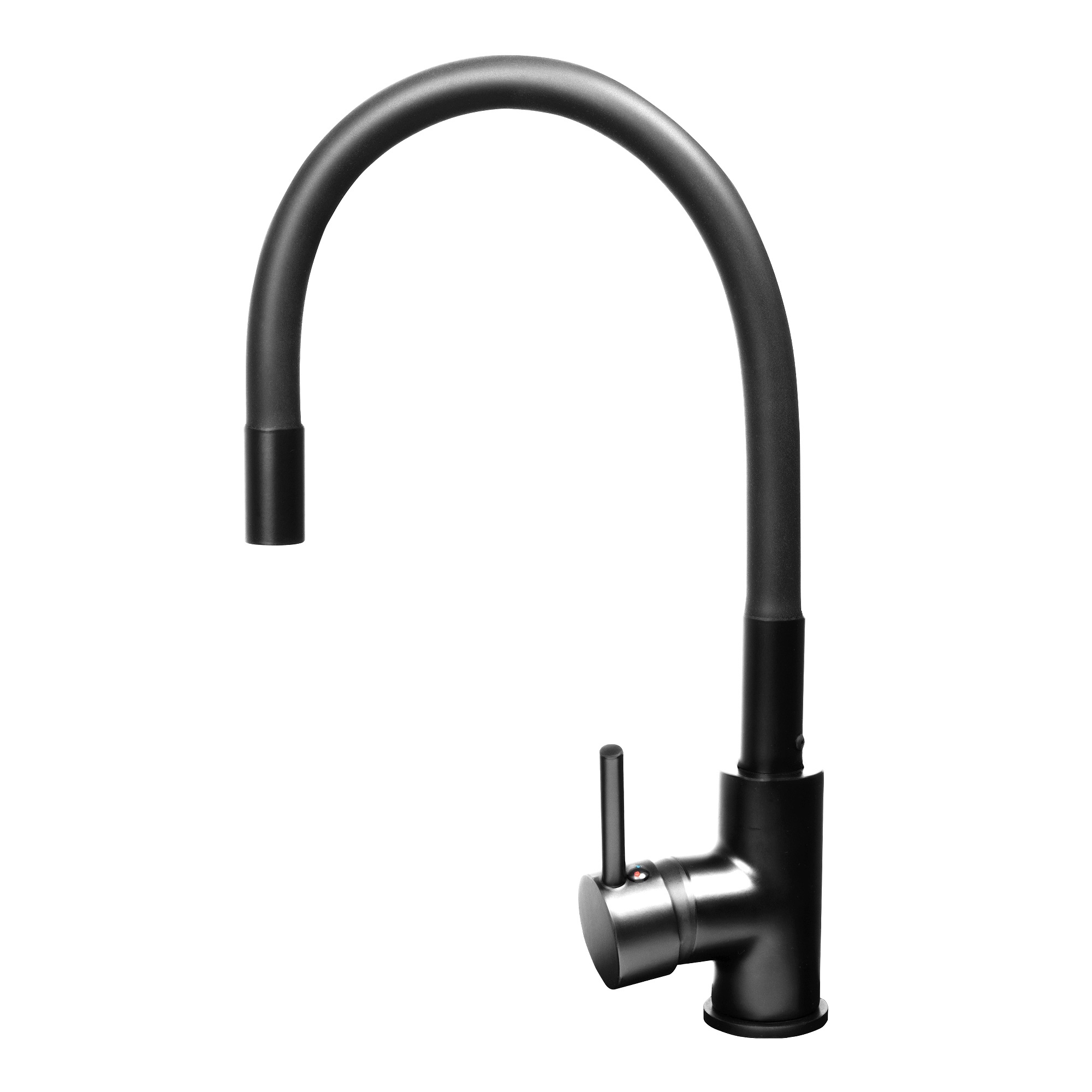 Bateria Kuchenna z Elastyczną Wylewką Czarna Hera