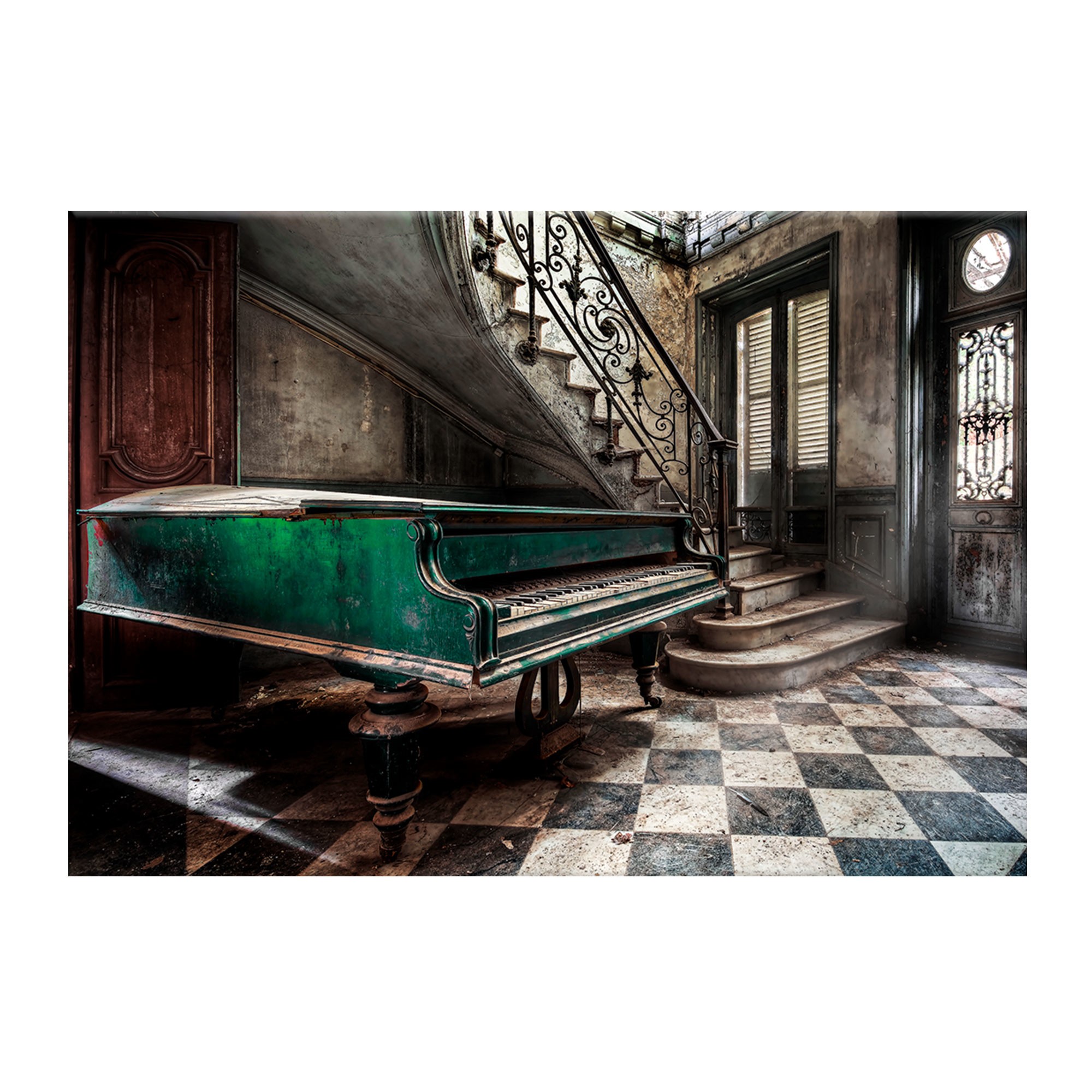 Obraz Canvas Green Piano 85x113 cm