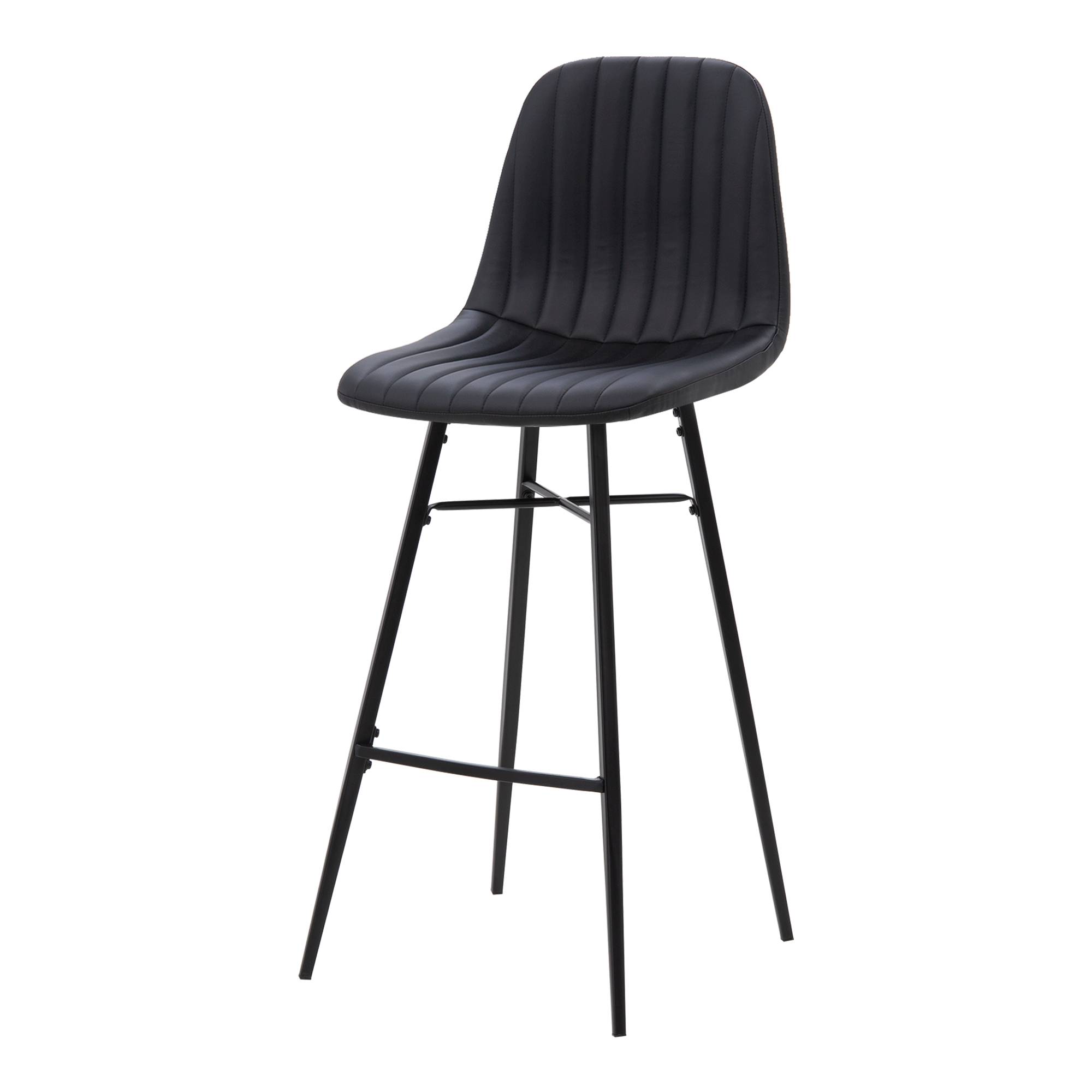Krzesło Barowe Czarne Lomme