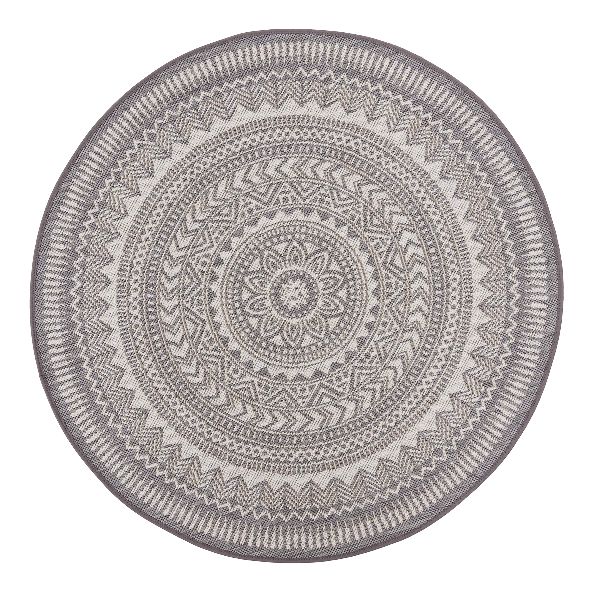 Dywan Okrągły Piatto Szary 120 cm