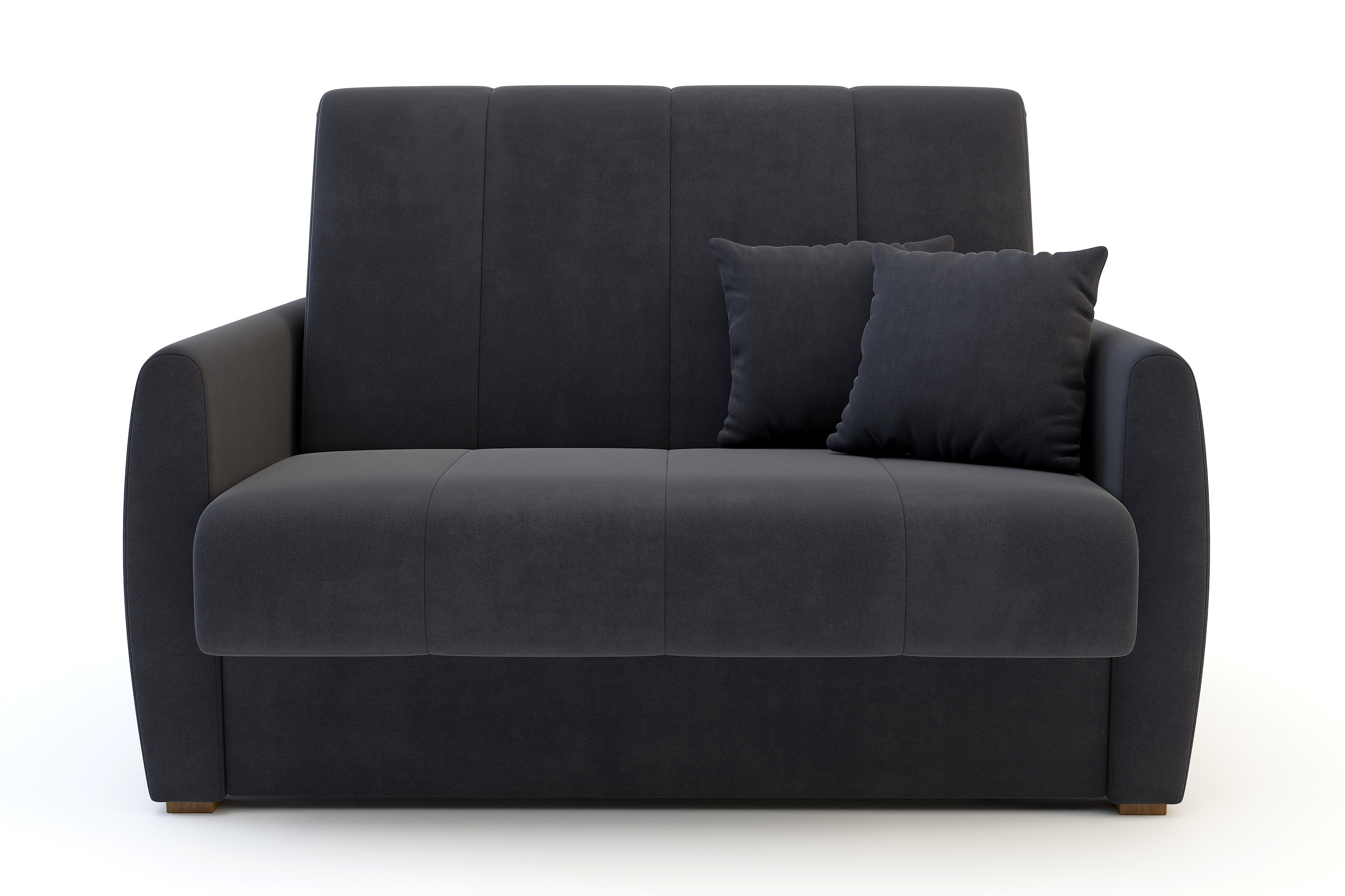 Mała Sofa Rozkładana Ciemnoszara Dalia