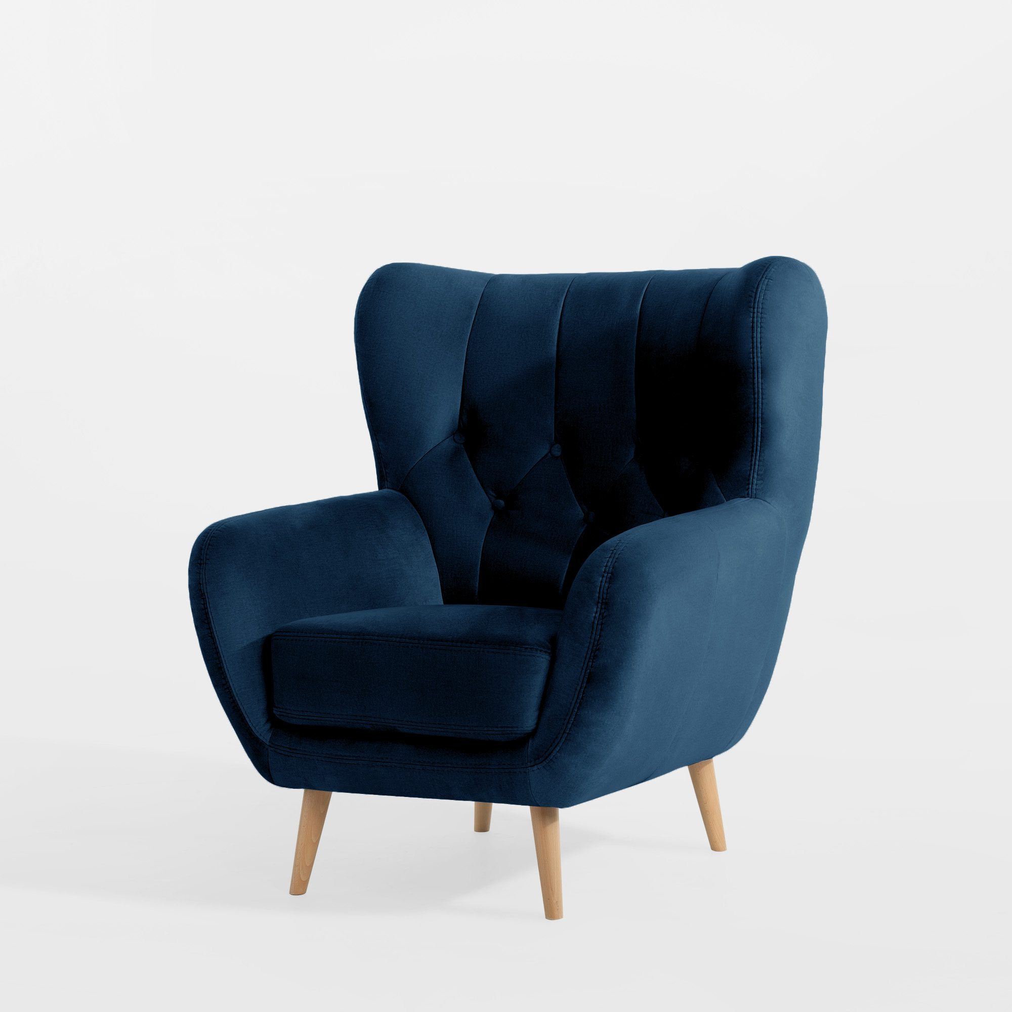 Fotel Granatowy Kelso