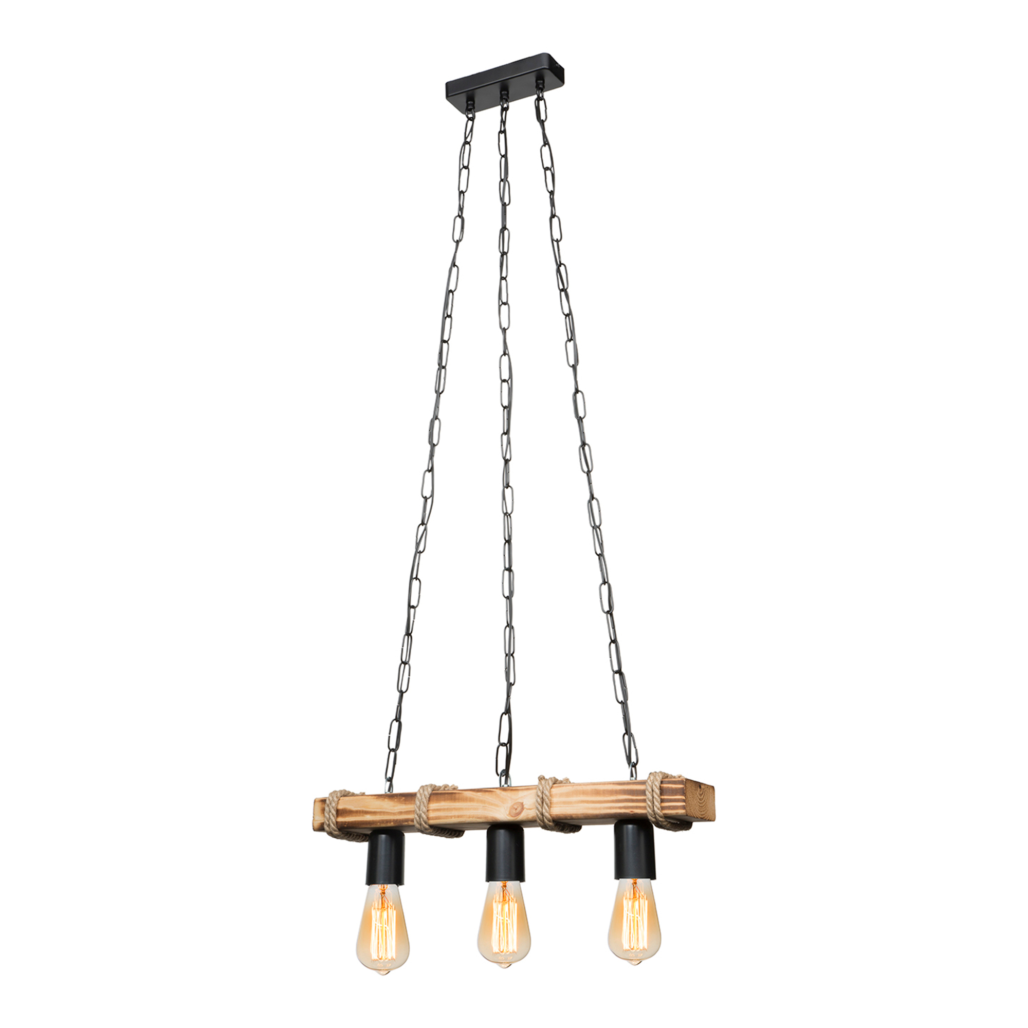 Lampa Wisząca Drewniana Lagun Iii