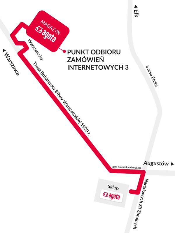 Mapa punktu odbioru