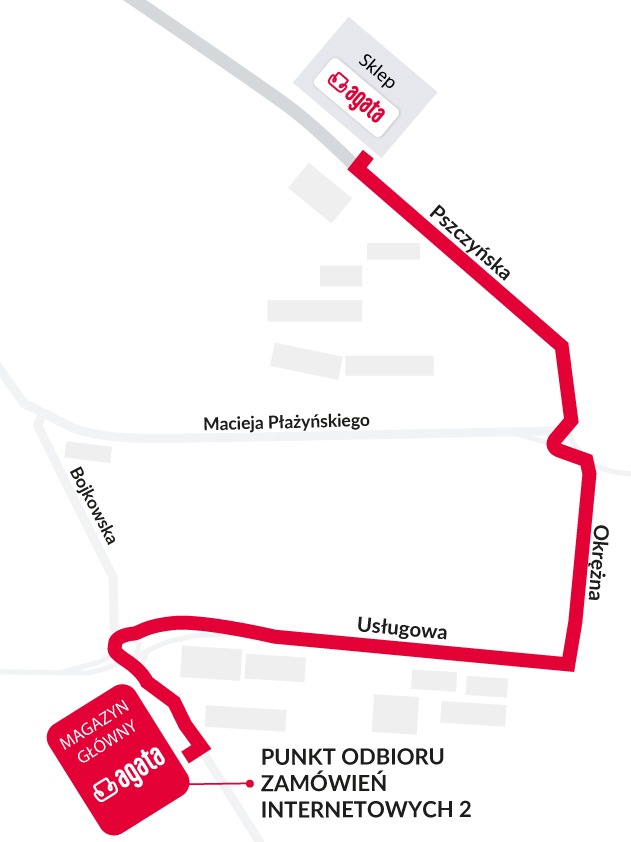 Mapa punktu odbioru