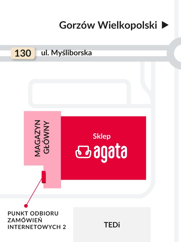 Mapa punktu odbioru