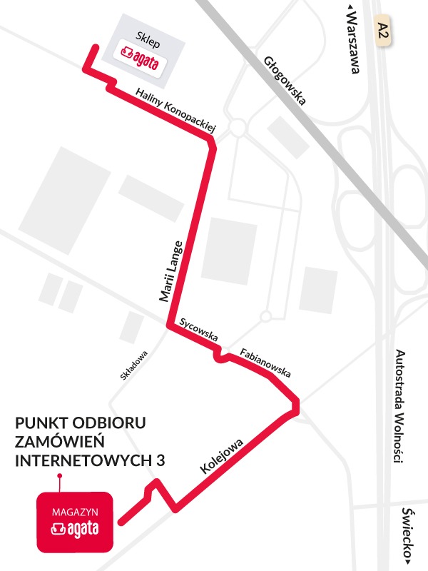 Mapa punktu odbioru