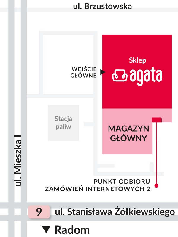 Mapa punktu odbioru