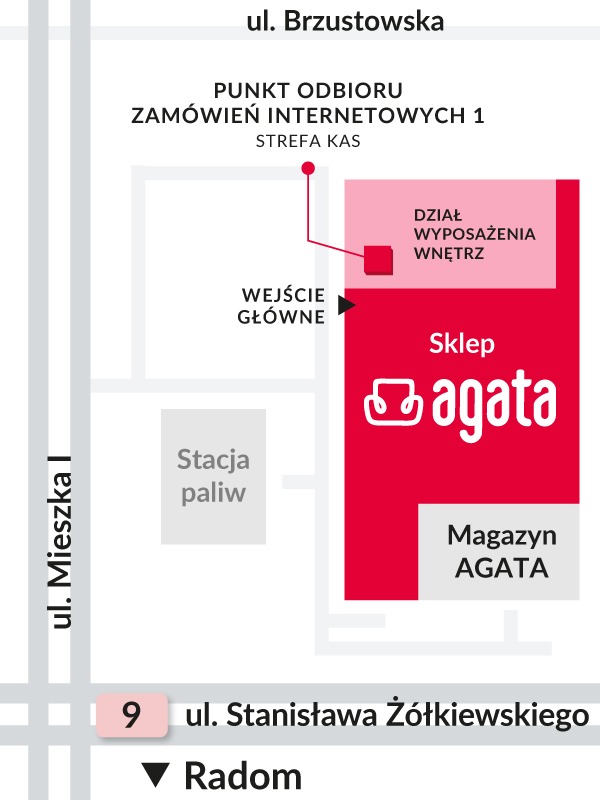 Mapa punktu odbioru