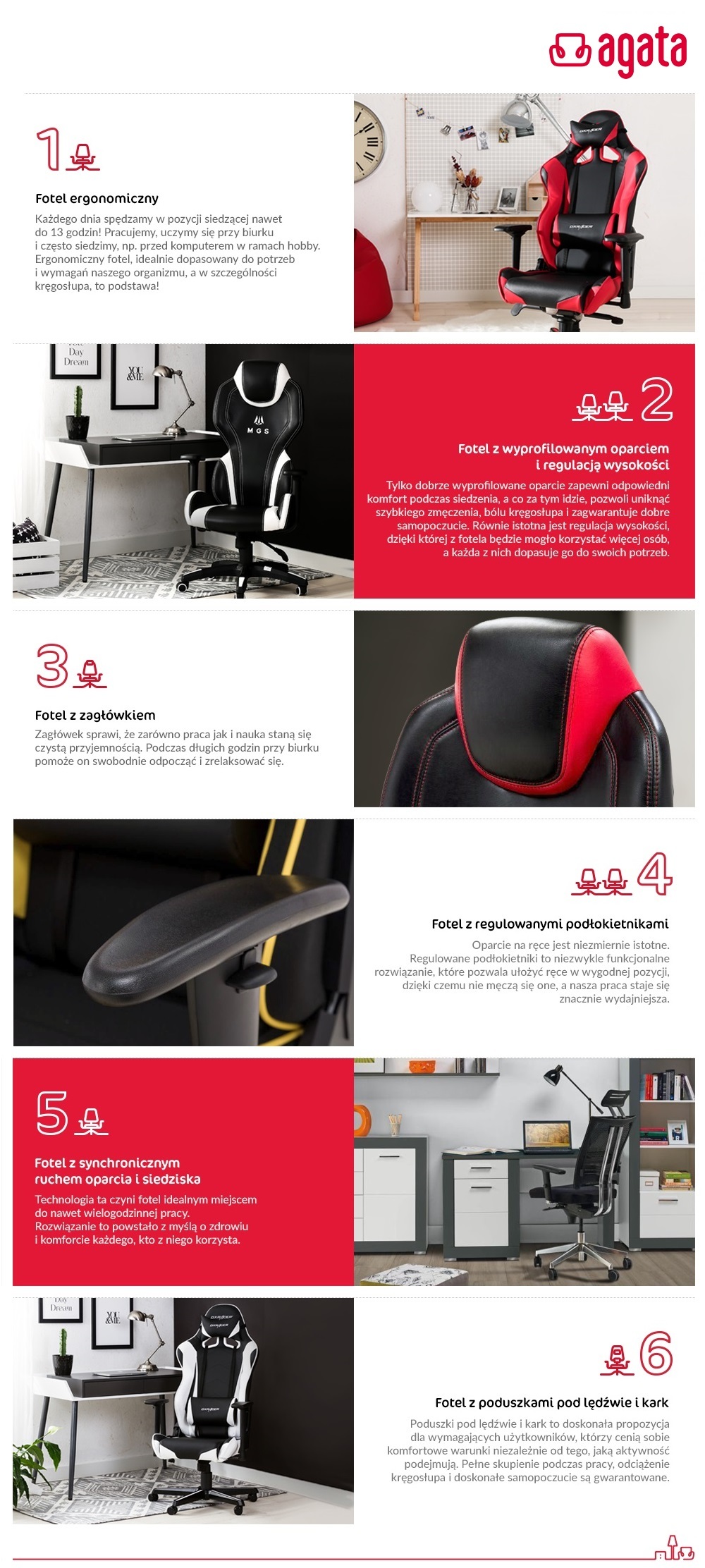 Fotel doskonały jaki model wybrać infografika