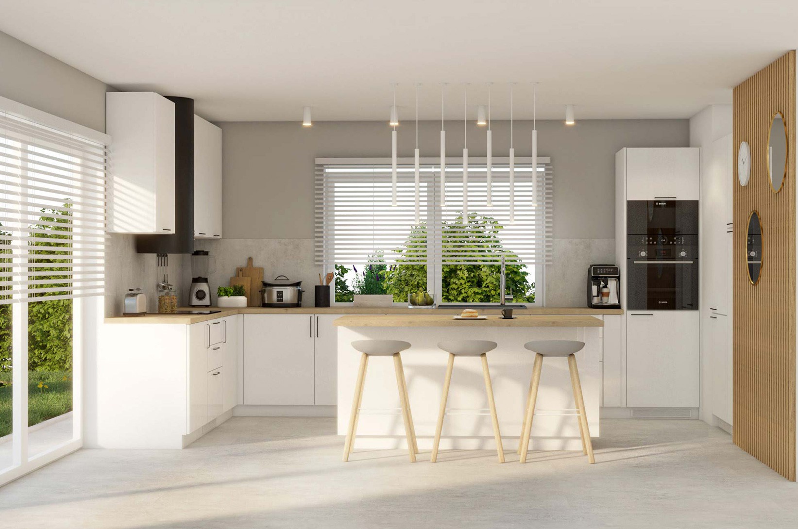 Kuchnia w stylu modern farmhouse