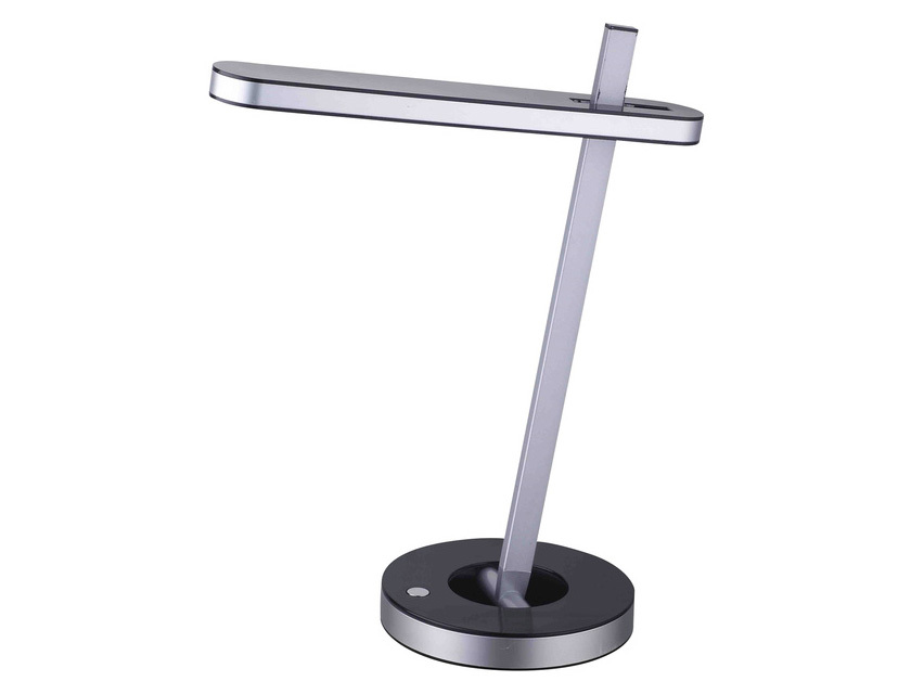 Lampa biurkowa LED z regulowanym ramieniem.